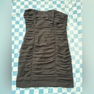 Elegant Black H&M Ruched Dress